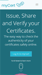 Mobile Screenshot of mycert.com